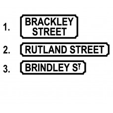Street Names Style 1
